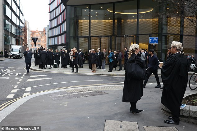 The Old Bailey had to be evacuated amid the incident